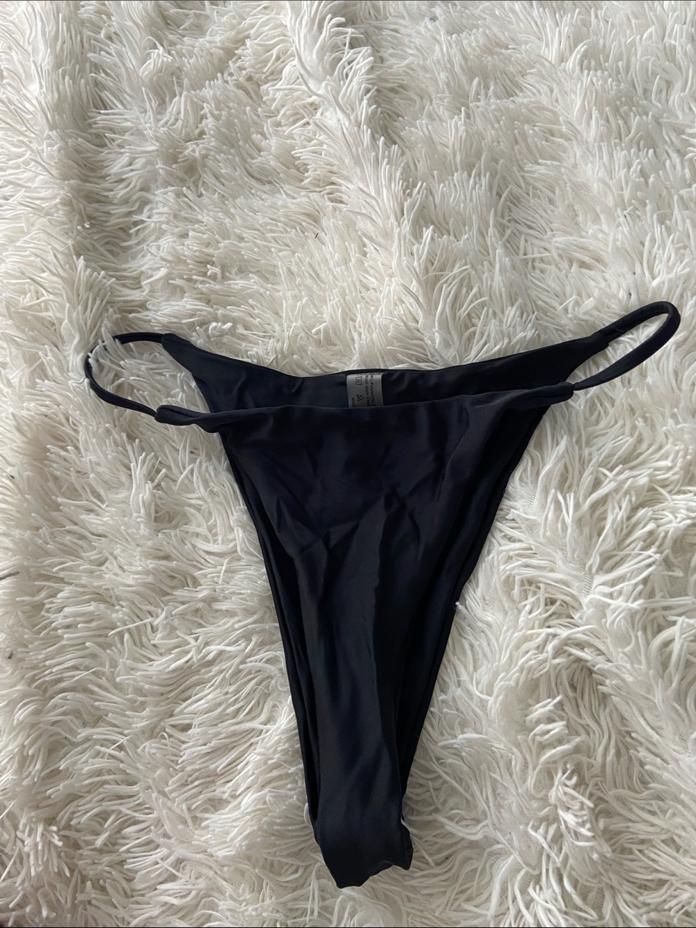 SHEIN Black High Cut Bikini Bottom